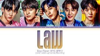 [Boys Planet] Five Guardians 'LAW (original: BIBI & Yoon Mirae)' Lyrics (Color Coded Lyrics)