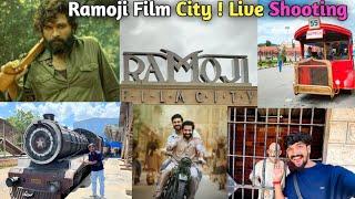 Ramoji Filmcity Tour- Live Shooting | Bahubali | Pushpa | RRR | Chennai Express | Tarak mehta!