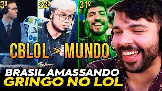  AS 37 VEZES QUE TIMES do CBLOL HUMILHARAM os GRINGOS! MINERVA REAGE a ESSE SUPER CONTEÚDO