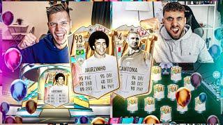 FIFA 23: FUT BIRTHDAY ICON JAIRZINHO vs CANTONA SQUAD BUILDER BATTLE Prediction  vs Cenk