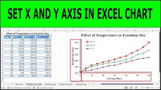 How to Set X and Y Axis in Excel (Excel 365)