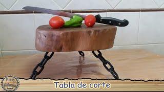 Tabla para picar con soporte de cadena