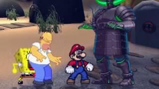 AN Mugen Request #906: Homer Simpson, Spongebob & Super Mario VS Abyss