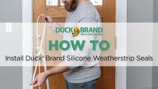 How to Install Duck® Brand Silicone Weatherstrip Seals