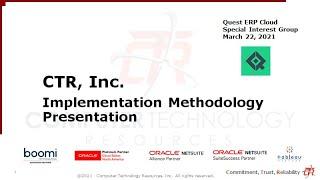 Oracle ERP Cloud Implementation Methodology - ERP Cloud SIG Meeting