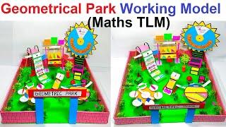 geometrical park working model - maths tlm - maths project - diy - simple | craftpiller - 3d