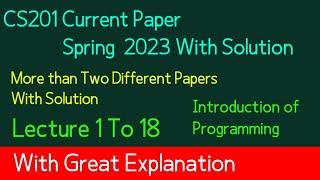 cs201 midterm currently paper 2023