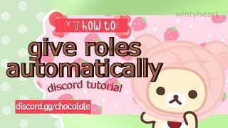  How to give roles automatically using Mee6 bot  (discord tutorial)