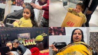 Arnaaz’s First Salon Experience Pampering TimeGuri Aur Kirat Lyi Kiti Shopping️Mummy di PeTti