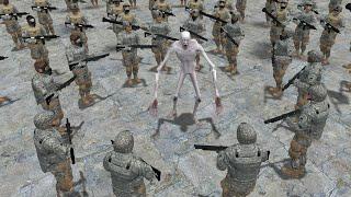 SCP-096 VS GTA V MILITARY!!! Garrys Mod Sandbox