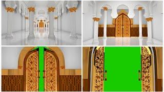 Door Open Mosque Green Screen Video Free Footage