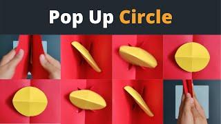 How to Make a Popup that Folds Basic Shape 'a Circle' from 3D into flat