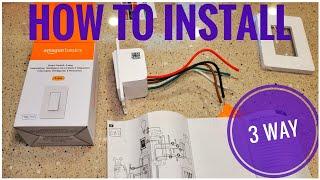 REVIEW & HOW TO INSTALL Amazon Basics 3-Way Smart WIFI Switch with Alexa