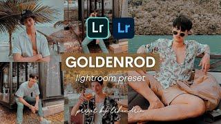 Goldenrod Lightroom Mobile Presets | Mobile Lightroom Free Preset Tutorials | Gold Lightroom Presets