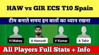 HAW vs GIR Dream11 Prediction | HAW vs GIR Dream11 Team | HAW vs GIR Dream11 Prediction Today Match