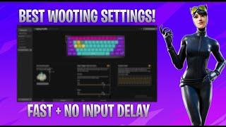 BEST WOOTING 80HE/60HE SETTINGS FOR FORTNITE! (FAST/NO INPUT DELAY)