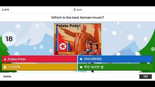 Social Credit Quiz on Kahoot be like... (North Korean)