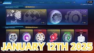 Rocket League ITEM SHOP Daily #103 (12th January 2025) BLACK ASTRO-CSX IS BACK!!