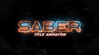 Title Animation With Saber Effect | After Effects Tutorial