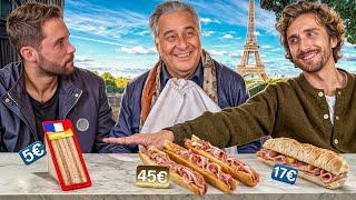 Christian Clavier goûte les Jambon-Beurres les plus chers de Paris ! (On l'aide avec Baptiste )