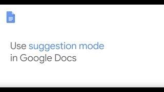 Use suggestion mode in Google Docs