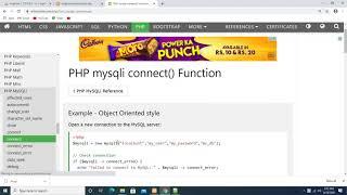 php/mysql: chapter35: mysqli reference on w3schools.com