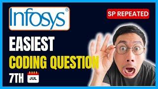 9th July | Infosys Specialist Programmer Coding Questions 2024 | Infosys Coding Questions for SP