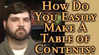 This is How You can Easily Create a Table of Contents and NCX: Simple Self Publishing Part 11