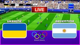 LIVE| UKRAINE vs ARGENTINA - Paris Olympic Games 2024 | Full Match | PES 21 Simulation