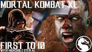 FIRST TO 10 | MORTAL KOMBAT XL -  xlDark ZerOlx (Scorpion) VS highcholesteral (Kotal Kahn)