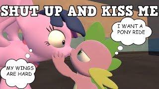 SHUT UP AND KISS ME SPIKE WTF MY LITTLE PONY RIDE COMIC DUBS
