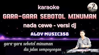 GARA-GARA SEBOTOL MINUMAN | KARAOKE NADA CEWE VERSI DJ | ALDY MUSIC358 | LAGU VIRAL TERBARU