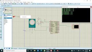 how to use gas sensor with pic18f452 microcontroller in proteus using micro C