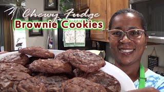 Chewy Fudge Brownie Cookies | Duncan Hines Chewy Fudge Brownie Mix | These Cookies Are So Good!