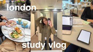 PRODUCTIVE LONDON STUDY VLOG | medicine interviews, brunch & library hopping 