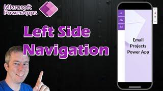 How to Easily Create a Left Side Navigation in Power Apps