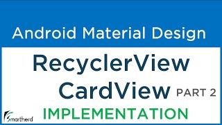 #9.3 Android Recycler View with Card View example. Material Design | Flexible ListView