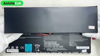 Replacement battery for Gigabyte GAG-J40 15V 94.24Wh  4 cells