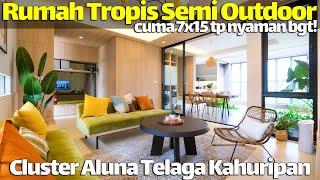 Rumah Tropis Semi Outdoor 7x15 Layoutnya Inspiratif! Telaga Kahuripan