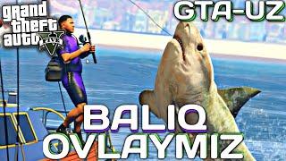 GTA 5 /REAL HAYOT \DENGIZDA BALIQ OVLAYMIZ / Uzbekcha Dam Olish/ Gta 5 uzbek tilida gta 5 Uzbekcha