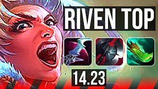 RIVEN vs DARIUS (TOP) | 1600+ games | NA Challenger | 14.23