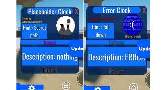 Placeholder Clock and Error Clock | Find the Clocks | Roblox