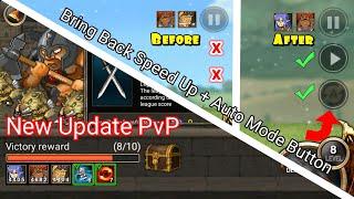 New Update + How to Bring Back Speed Up & Auto Mode Button | Kingdom Wars