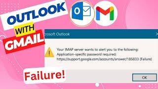 Solved "Application specific password required", Outlook with Gmail