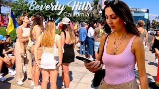  Experience Beverly Hills: Rodeo Drive's Beautiful People & Luxury Supercars | 4K Street Style 2024