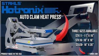 Stalhs' Hotronix Auto Open Clam Heat Presses - You won't find a more user-friendly heat press