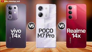  Vivo T4x vs Poco M7 Pro vs Realme 14x – Ultimate Comparison!  Which One Should You Buy? 