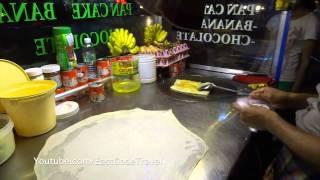 banana roti pancake  Cambodian street food