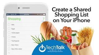 Create a Shared Shopping List on Your iPhone