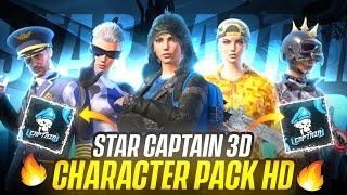 Star Captain Character Pack | Pubg 3d Character Pack HD | Bgmi 3D Character Pack | Star Captain Pack